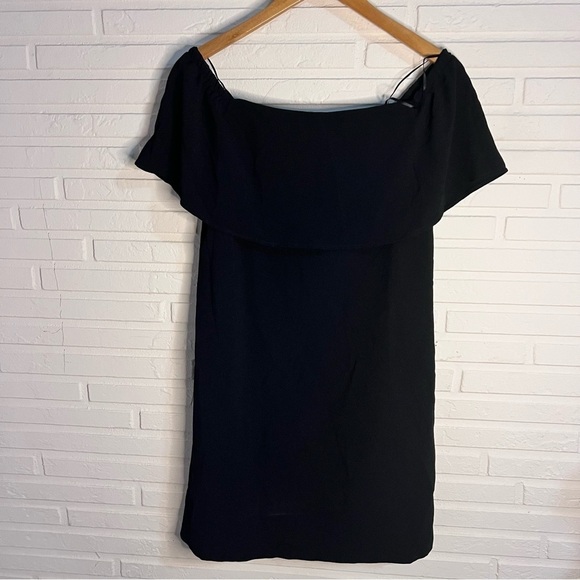 Charles Henry Black Off the Shoulder Flowy Ruffle Mini Dress, Women’s Size XS - Picture 2 of 13